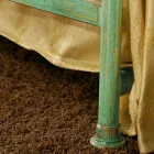 Pat simplu și cupru jumătate Gabriella verde din fier bătut Viadurini