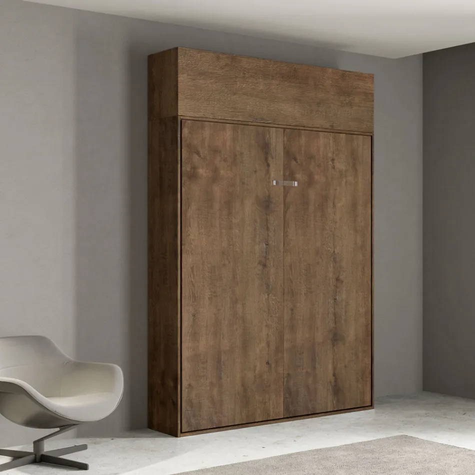 Pat francez pliabil vertical cu unitate suspendată - Magicompare Viadurini