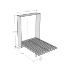 Pat francez pliabil vertical în diferite finisaje - Magicarbe Viadurini