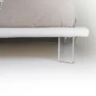 Pat dublu tapitat din piele ecologica sau stofa Made in Italy - Armonica Viadurini