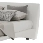 Pat dublu tapitat din piele ecologica sau stofa Made in Italy - Armonica Viadurini