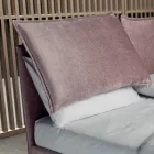 Pat Dublu 160x190 cu 2 Perne Moale cu Volan Perimetral - Ernesta Viadurini