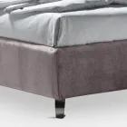 Pat Dublu 160x190 cu 2 Perne Moale cu Volan Perimetral - Ernesta Viadurini