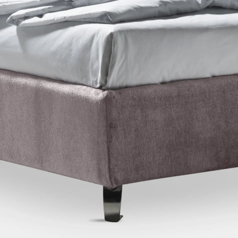 Pat Dublu 160x190 cu 2 Perne Moale cu Volan Perimetral - Ernesta Viadurini