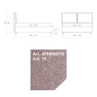 Pat Dublu 160x190 cu 2 Perne Moale cu Volan Perimetral - Ernesta Viadurini