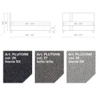 Pat dublu 160x190 cu 2 dungi verticale și paralele în două tonuri - Paolo Viadurini