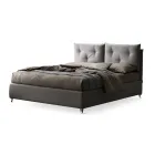 Pat dublu 160x190 cu nasturi decorativi in perne - Raze Viadurini