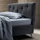 Pat dublu 160x190 cu Snururi în relief vertical - Mască Viadurini