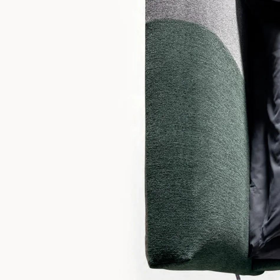 Pat dublu 160x190 cu finisaj asimetric în două tonuri - Jasmine Viadurini