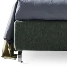 Pat dublu 160x190 cu finisaj asimetric în două tonuri - Jasmine Viadurini