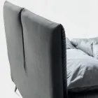 Pat dublu 160x190 cu căptușeală în formă de pernă - Brezze Viadurini