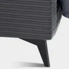 Pat dublu 160x190 cu căptușeală în formă de pernă - Brezze Viadurini