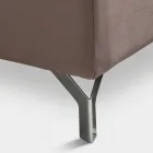 Pat dublu 160x190 cu executare matlasare geometrică - Ciottolino Viadurini