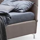 Pat dublu 160x190 cu executare matlasare geometrică - Ciottolino Viadurini