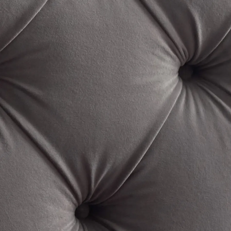 Pat dublu 160x190 cu tăblie înaltă și matlasată Made in Italy - Sallie Viadurini