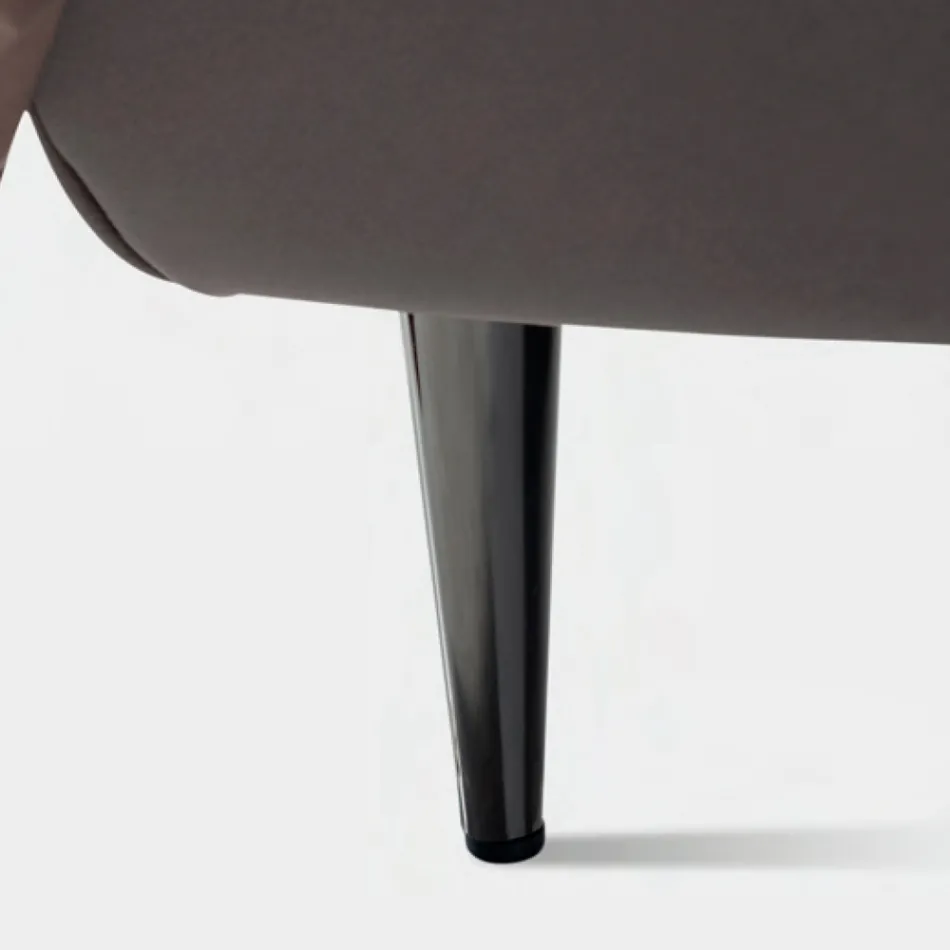 Pat dublu 160x190 cu tăblie înaltă și matlasată Made in Italy - Sallie Viadurini