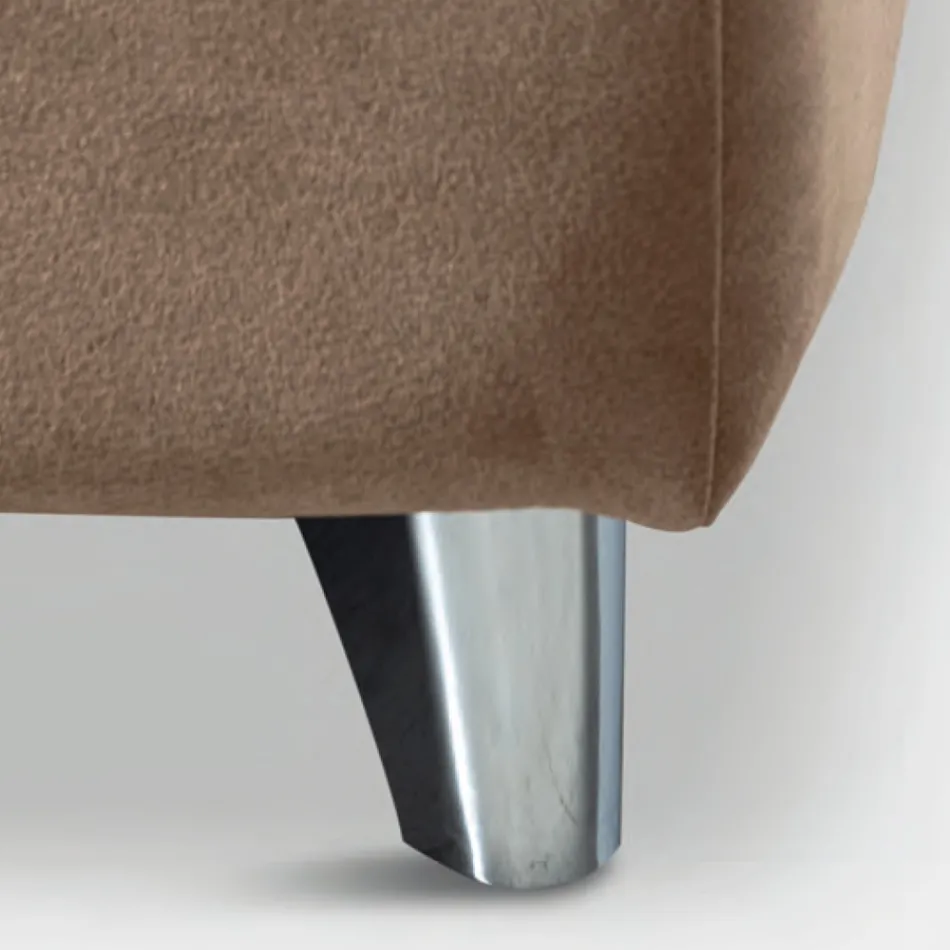 Pat dublu 160x190 cu tăblie curbată și grosime importantă - Magie Viadurini