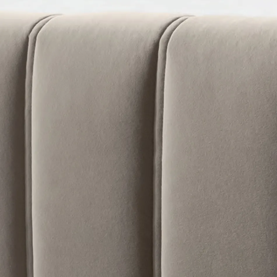 Pat dublu 160x190 cu matlasare cu benzi verticale late - Magan Viadurini