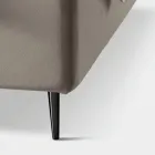 Pat dublu 160x190 cu matlasare cu benzi verticale late - Magan Viadurini