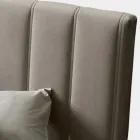 Pat dublu 160x190 cu matlasare cu benzi verticale late - Magan Viadurini