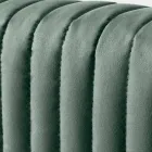 Pat dublu 160x190 cu matlasare cu bandă îngustă cu mai multe dungi - Meduse Viadurini