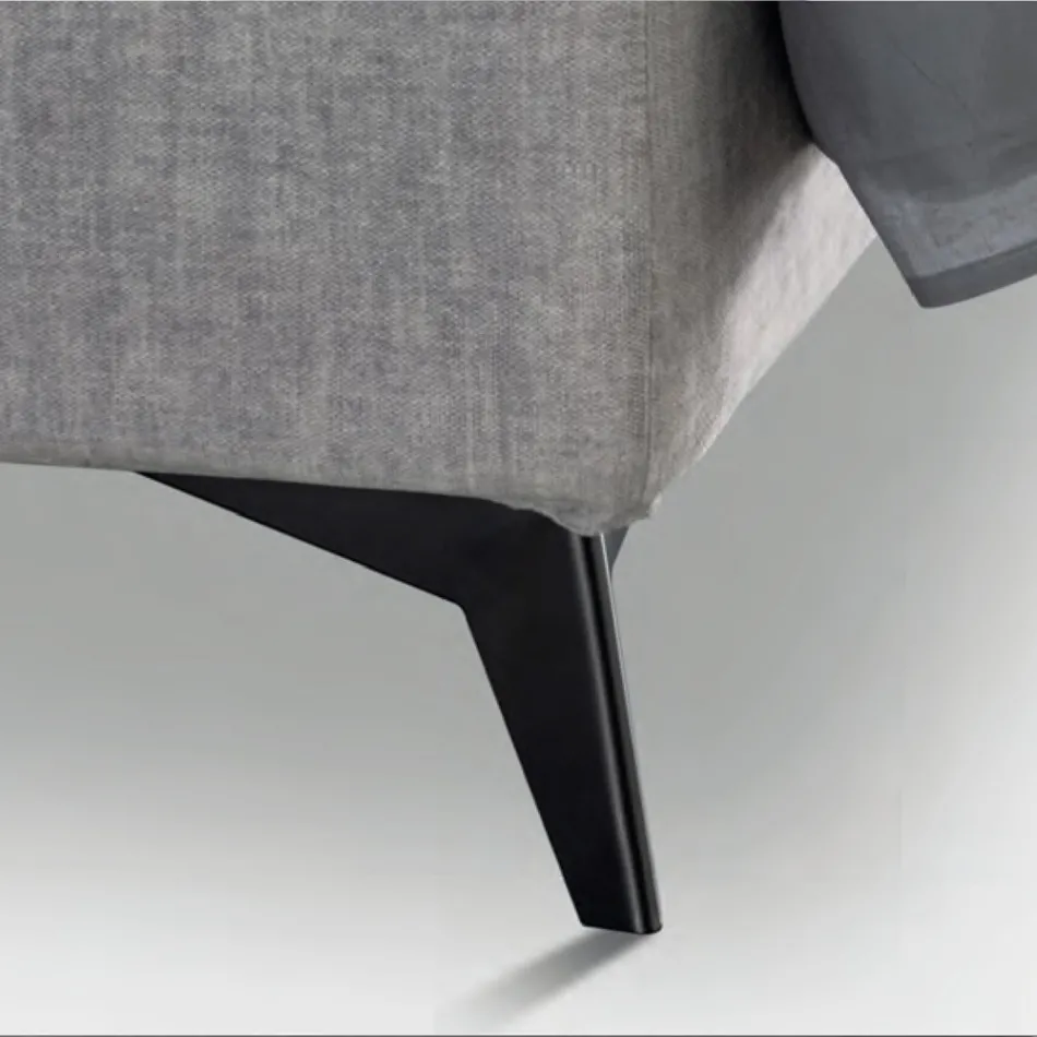 Pat dublu 160x190 cu matlasare de curbe încrucișate - Floarea soarelui Viadurini