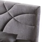 Pat dublu 160x190 cu matlasare de curbe încrucișate - Floarea soarelui Viadurini