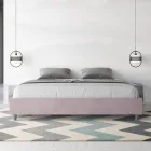 Pat dublu 190x200 cm acoperit cu microfibră fabricat în Italia - Athlete Viadurini