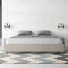 Pat dublu 200x200 cm acoperit cu microfibră fabricat în Italia - Athlete Viadurini