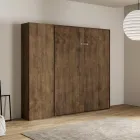 Pat dublu pliabil vertical cu coloană - Magicompare Viadurini