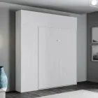 Pat dublu pliabil vertical cu unitate suspendată și coloană - Magicarbe Viadurini