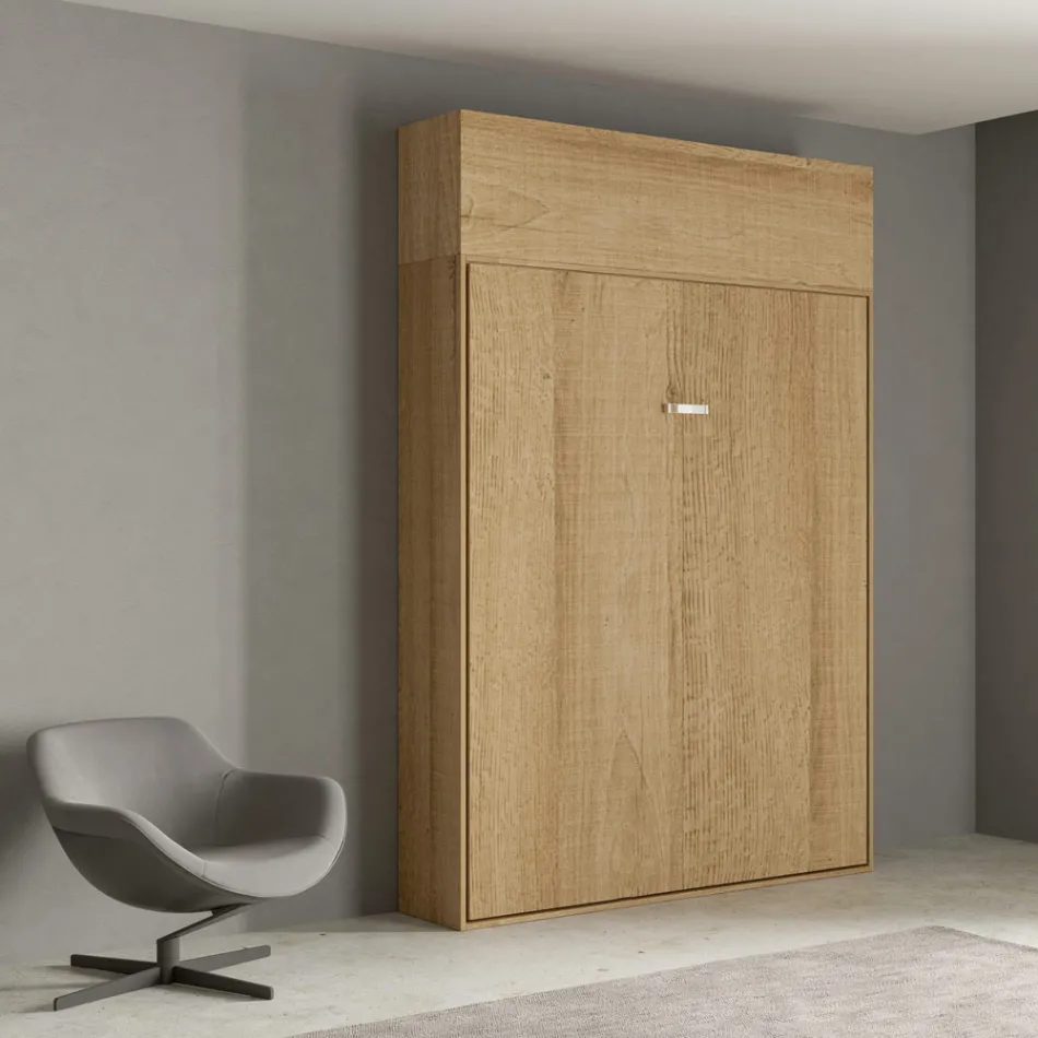 Pat dublu pliabil vertical cu unitate suspendată - Magicompare Viadurini