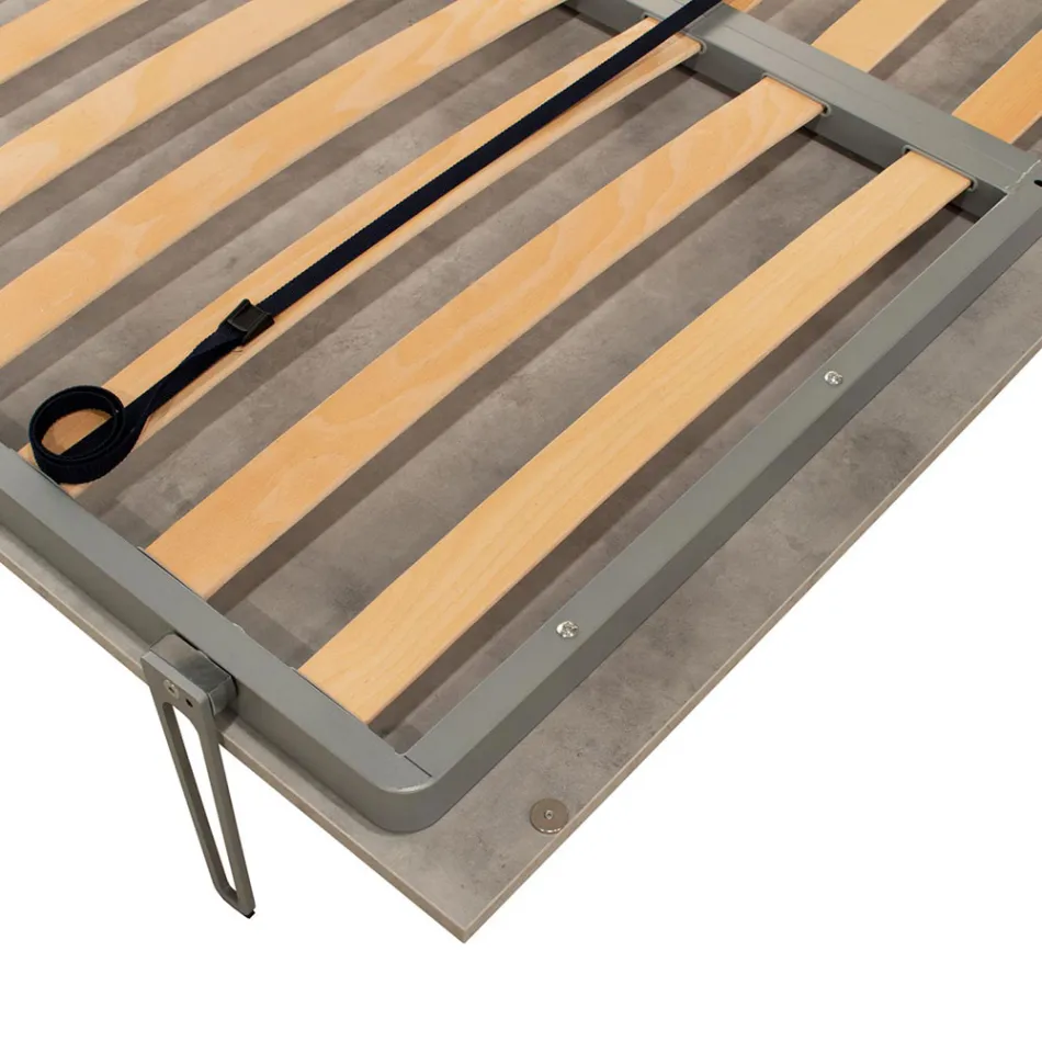 Pat dublu pliabil vertical în diferite finisaje - Magicarbe Viadurini