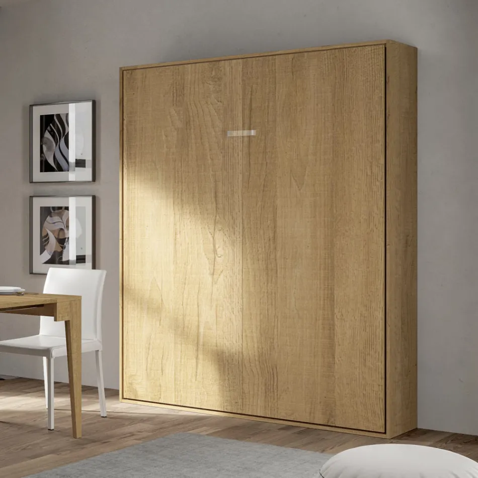 Pat dublu pliabil vertical în diferite finisaje - Magicarbe Viadurini