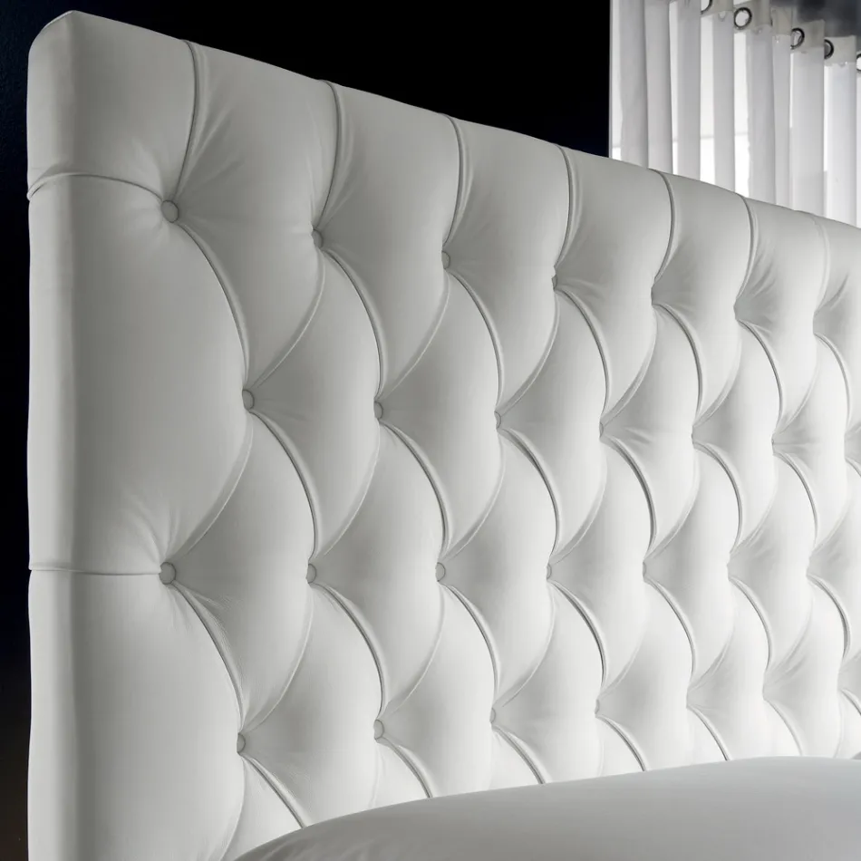 Pat dublu Capitonné cu depozitare opțională Made in Italy - Sciocco Viadurini