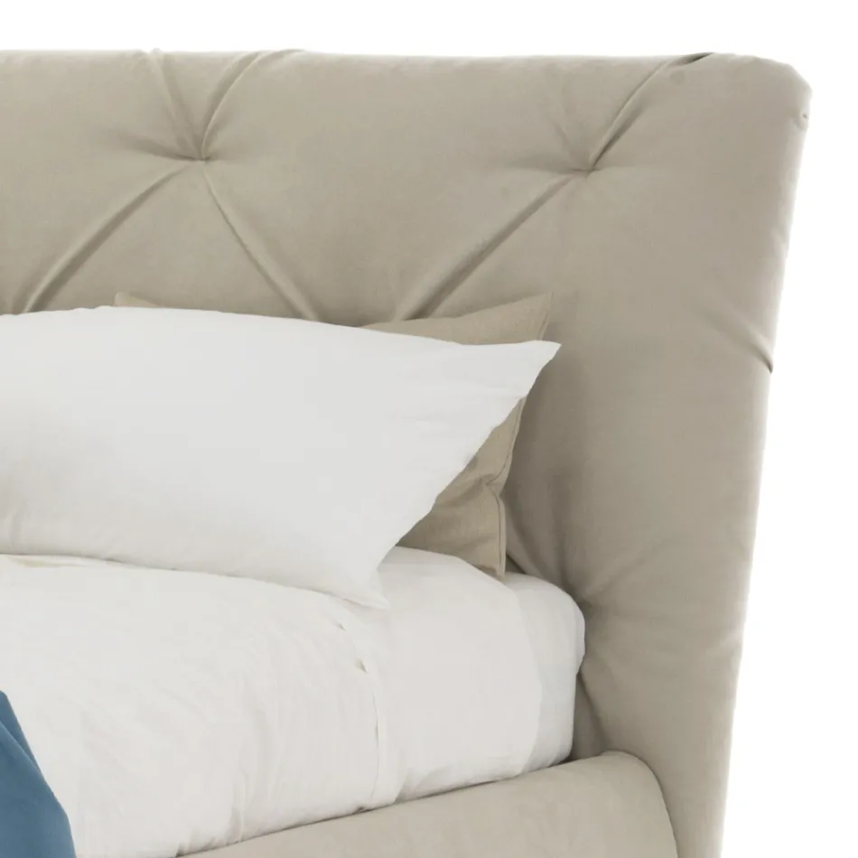 Pat dublu cu container cu design modern Made in Italy – Gaven Viadurini