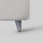 Pat dublu cu depozitare optionala, 2 noptiere si saltea - Fiuto Viadurini