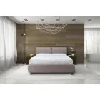 Pat dublu cu depozitare optionala si picioare Made in Italy - Birba Viadurini