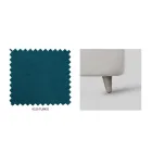 Pat dublu cu depozitare optionala si picioare Made in Italy - Birba Viadurini