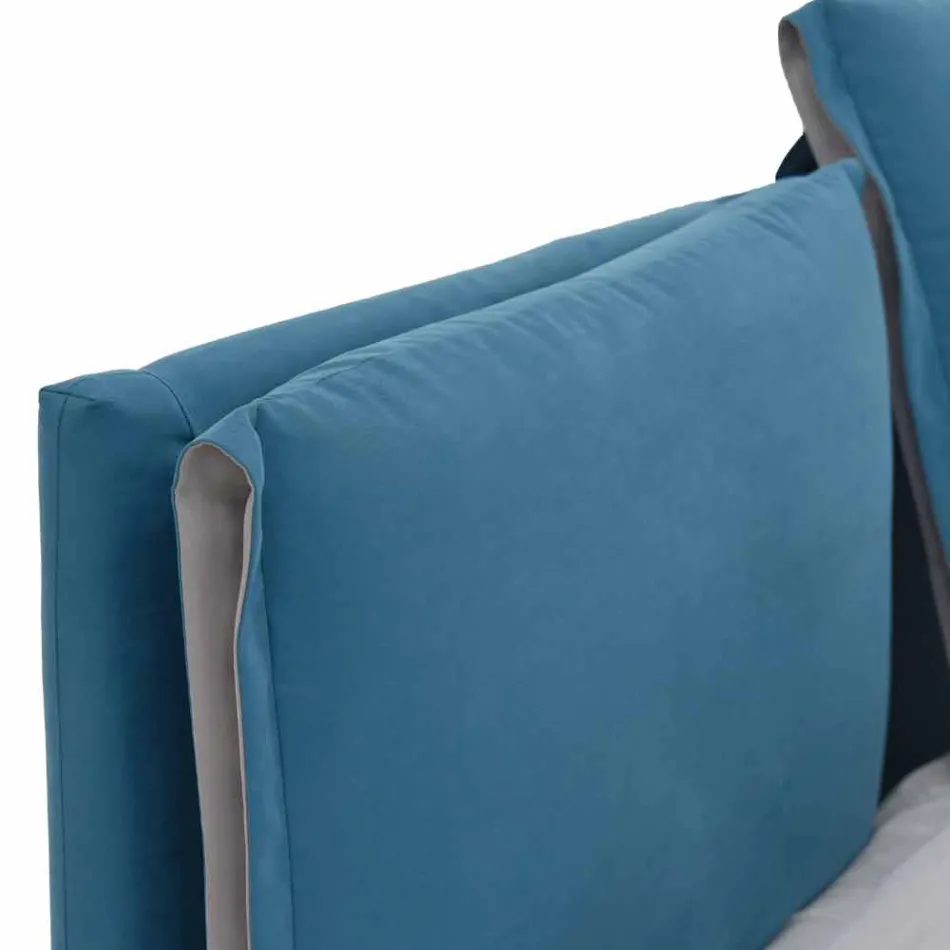 Pat dublu cu container acoperit din țesătură Fabricat în Italia - Renato Viadurini