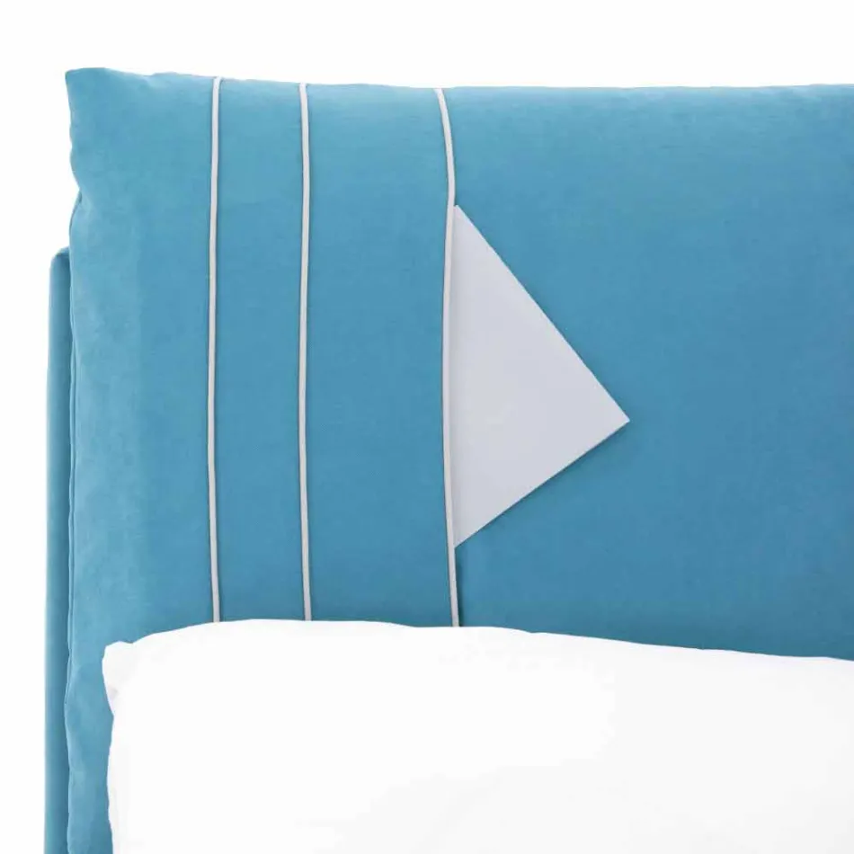 Pat dublu cu container acoperit din țesătură Fabricat în Italia - Renato Viadurini