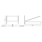 Pat dublu cu cadru de pat captusit si tablie din fier - Nebbia Viadurini