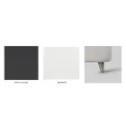 Pat dublu cu cadru de pat tapitat in diferite finisaje Made in Italy - Design Viadurini