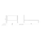 Pat dublu cu cadru de pat din fier Made in Italy - Pongo Viadurini