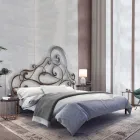 Pat dublu cu cadru de pat din fier Made in Italy - Pongo Viadurini