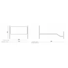 Pat dublu cu picior in diferite finisaje Made in Italy - Natural Viadurini