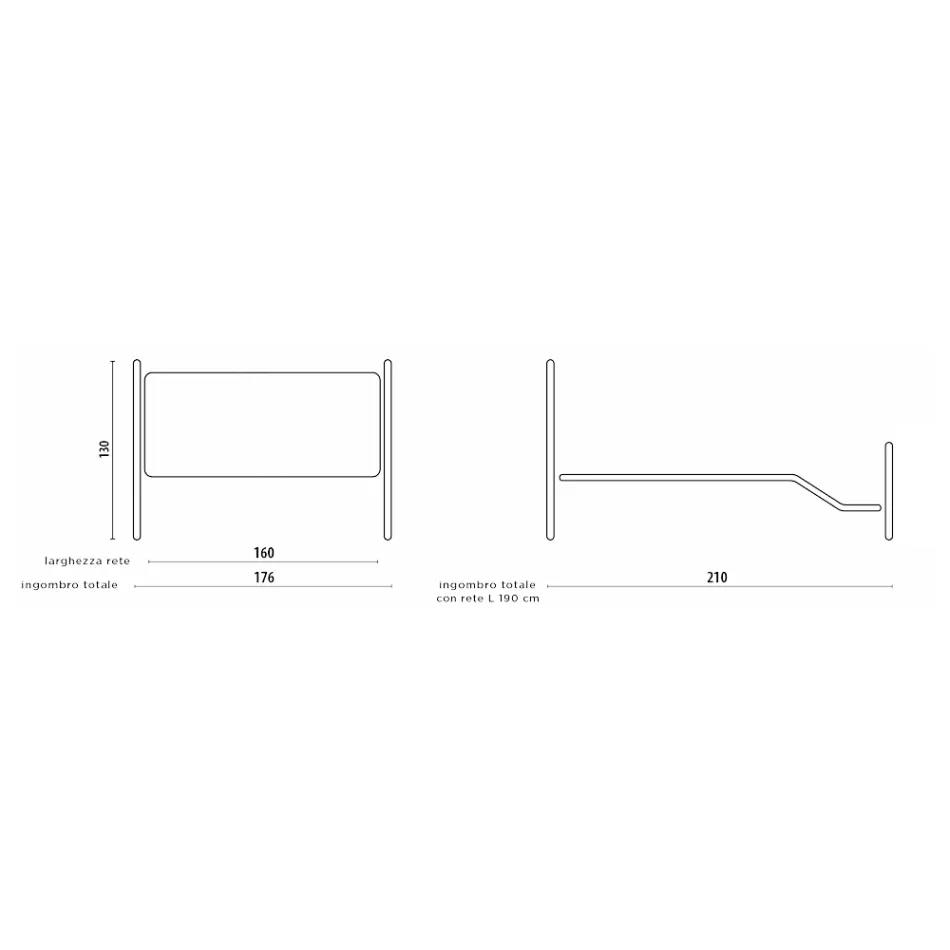 Pat dublu cu picior in diferite finisaje Made in Italy - Natural Viadurini