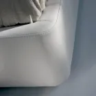 Pat dublu cu structura din lemn imbracat in poliuretan - rasturnat Viadurini