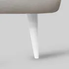 Pat dublu cu tablie din fier, 2 noptiere si saltea - Design Viadurini