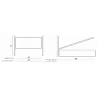 Pat dublu cu tăblie din fier și perne Made in Italy - Peter Viadurini